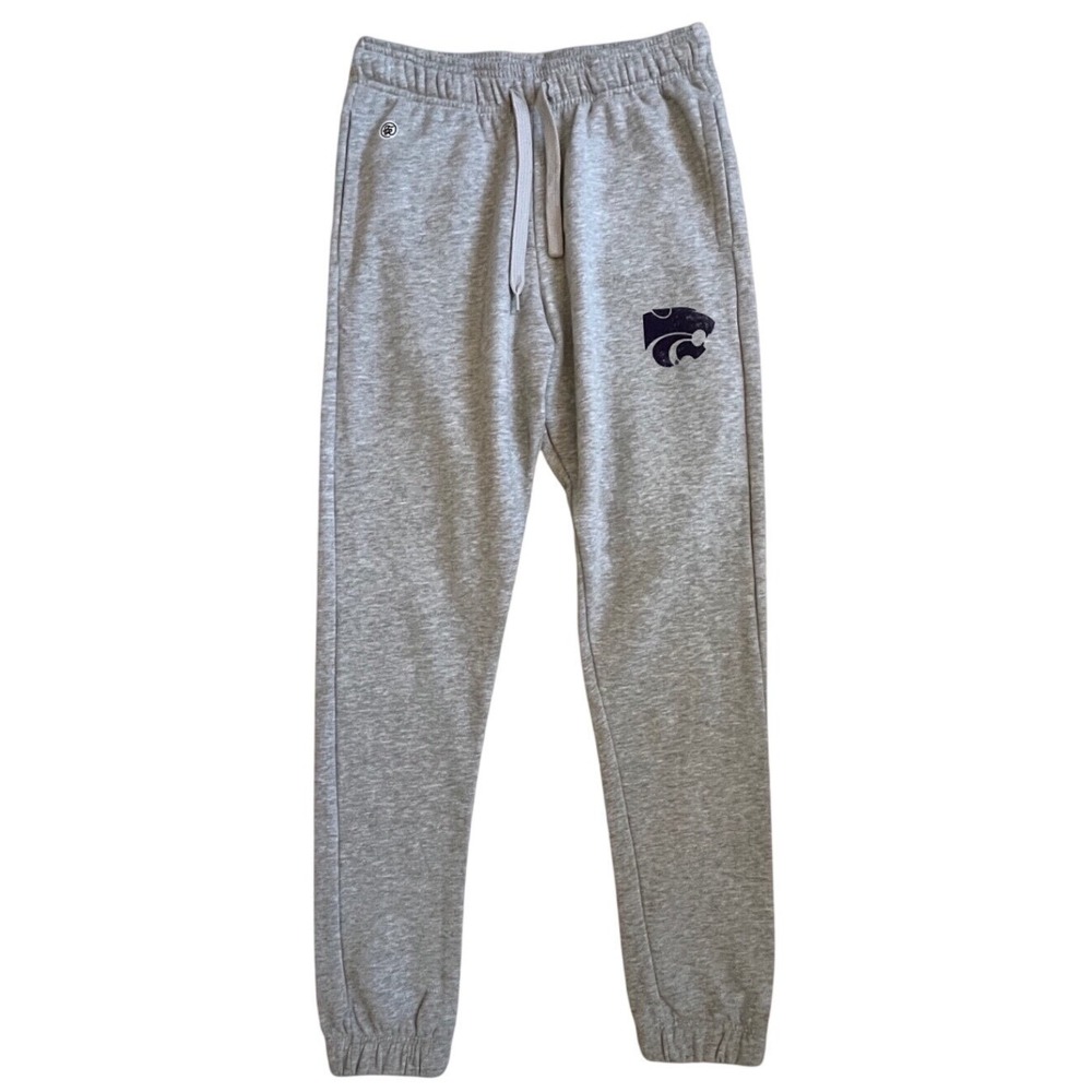 Fall Rush Kansas State Wildcats Sweatpants Gray Joggers Mens Small K-State KSU